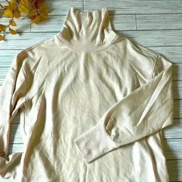 Athleta sweatshirt long sleeve oversized tunic style turtleneck - Picture 1 of 5